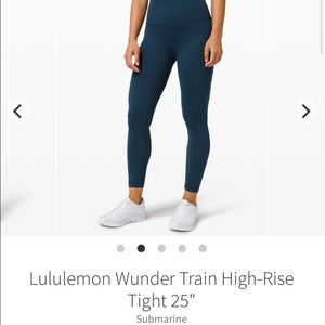 Lululemon Wunder Train HR 25” tight